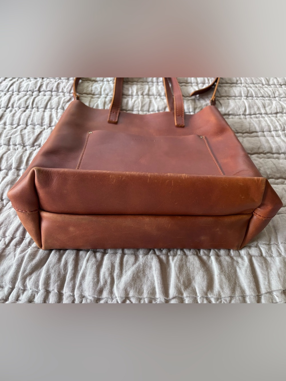Portland Leather Good Crossbody Tote - Picture 3 of 13